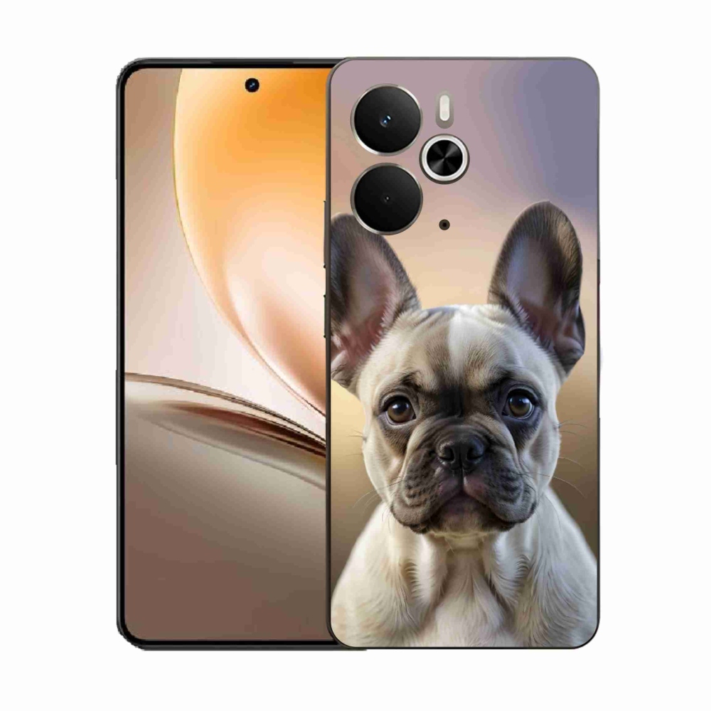 Gél borítás mmCase a Realme 14T 5G/14 5G készülékhez - aranyos francia bulldog
