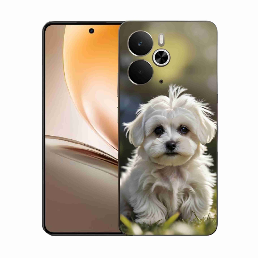 Gél borítás mmCase a Realme 14T 5G/14 5G készülékhez - aranyos máltai kutya