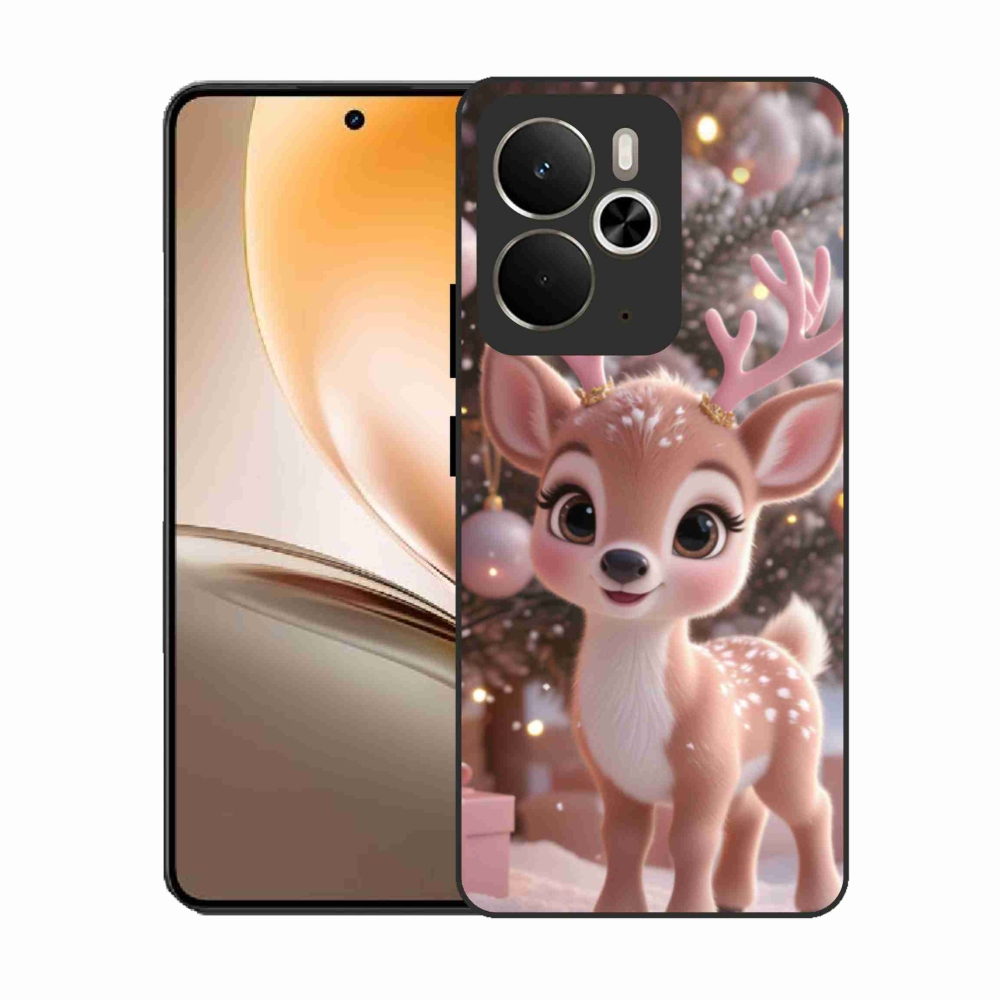 Gél borítás mmCase a Realme 14T 5G/14 5G modellhez - aranyos rénszarvas