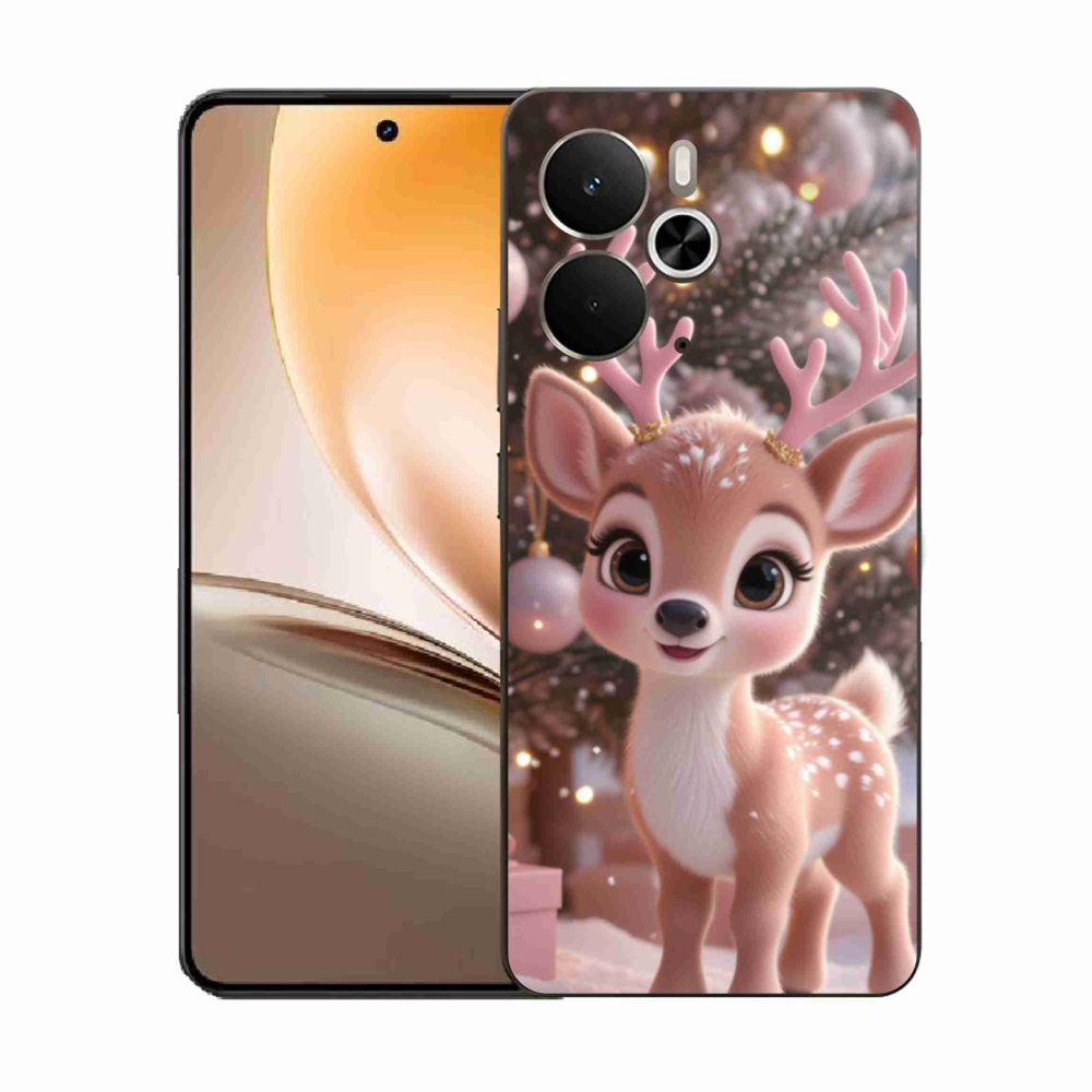 Gél borítás mmCase a Realme 14T 5G/14 5G modellhez - aranyos rénszarvas