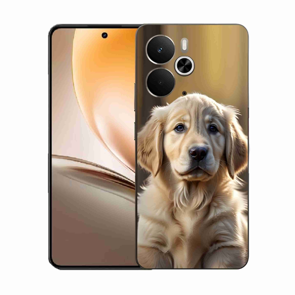 Gél borítás mmCase a Realme 14T 5G/14 5G készülékhez - aranyos arany retriever
