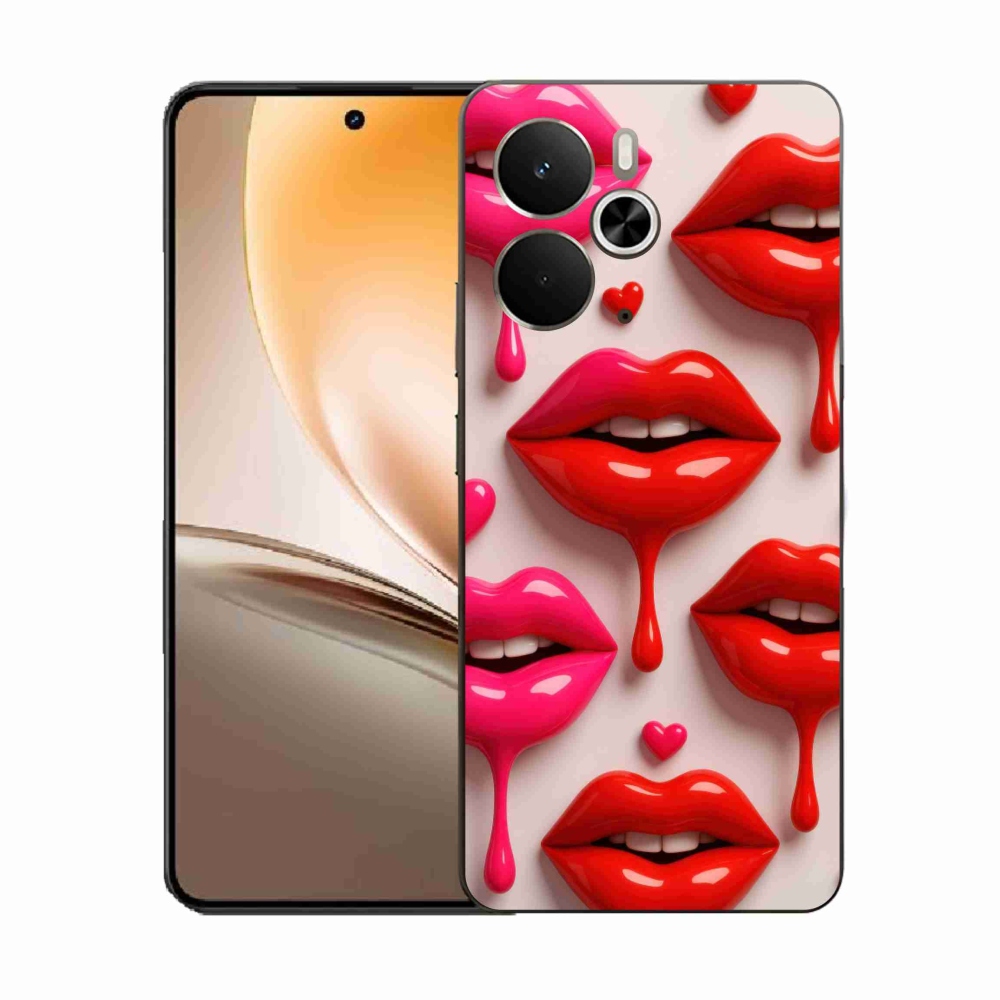 Zselés borítás mmCase a Realme 14T 5G/14 5G - ajkak 2