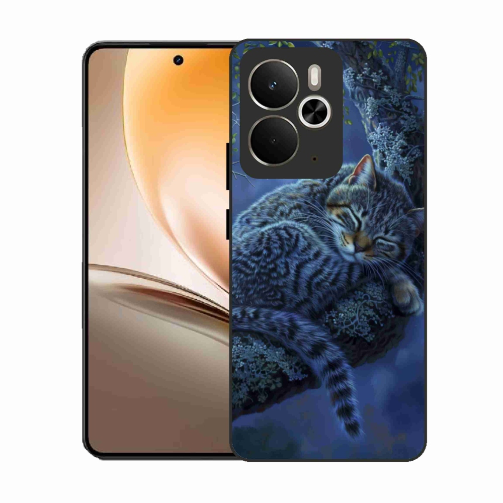 Gél borítás mmCase a Realme 14T 5G/14 5G - alvó macska számára