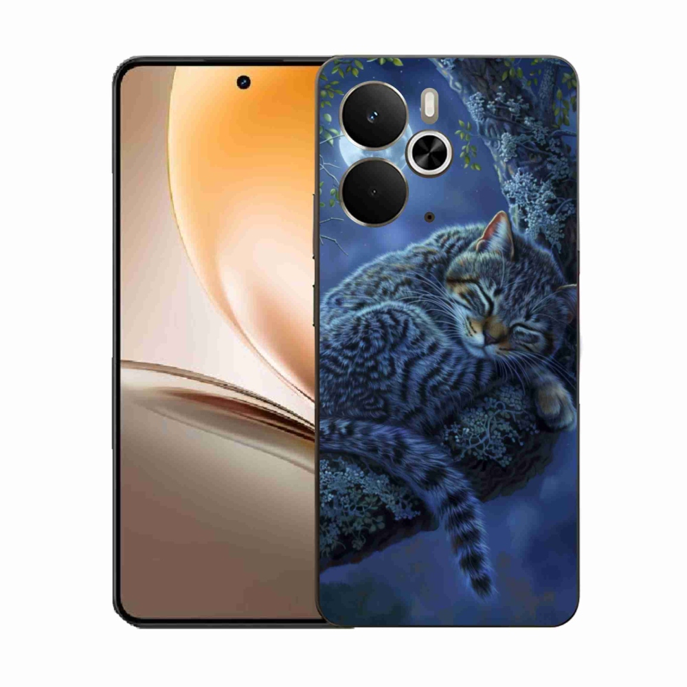 Gél borítás mmCase a Realme 14T 5G/14 5G - alvó macska számára