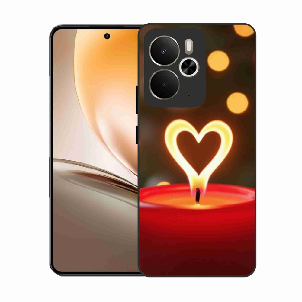 Gél borítás mmCase a Realme 14T 5G/14 5G - láng szíve számára
