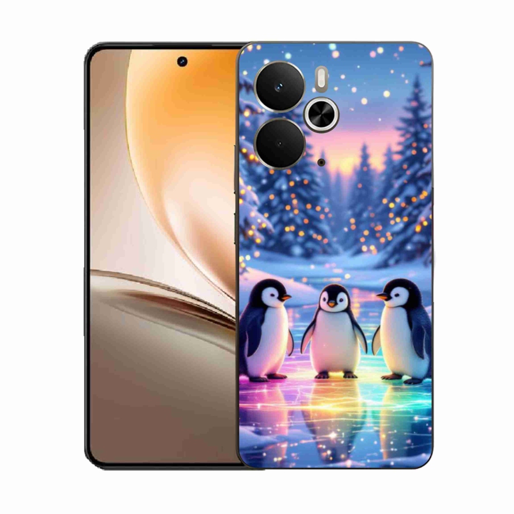 Gél borítás mmCase a Realme 14T 5G/14 5G modellhez - pingvinek