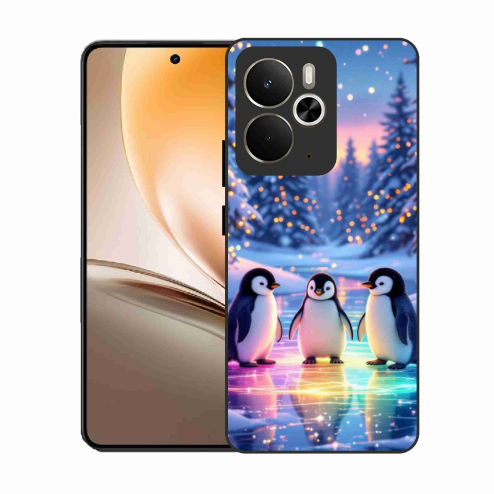 Gél borítás mmCase a Realme 14T 5G/14 5G modellhez - pingvinek