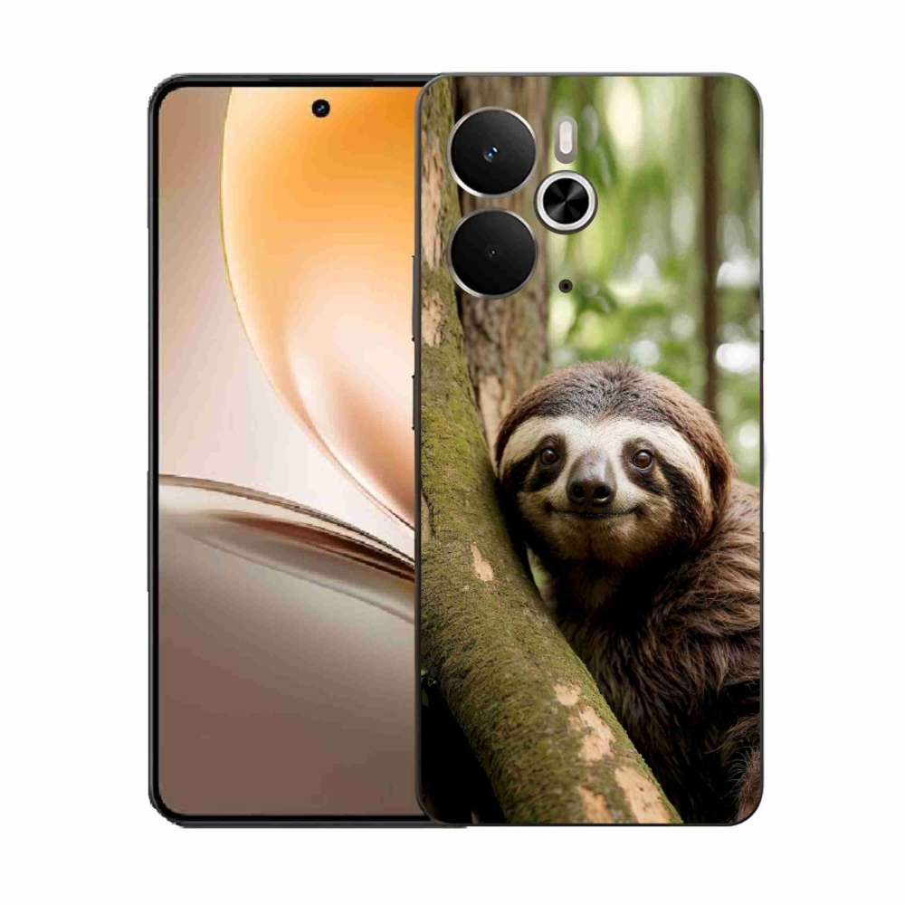 Gél borító mmCase a Realme 14T 5G/14 5G - mosolygó lajhárhoz