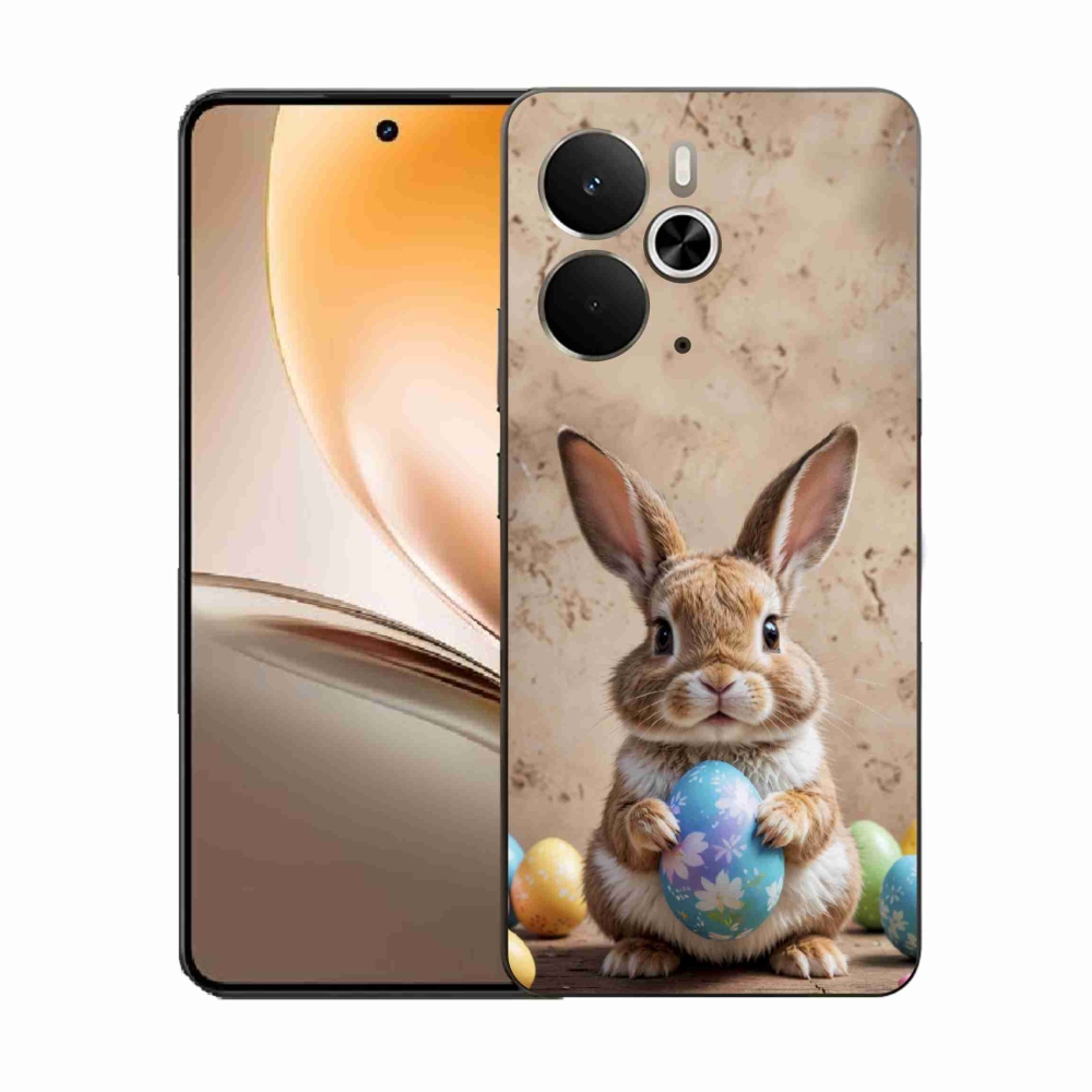 Gél borítás mmCase a Realme 14T 5G/14 5G - Húsvéti nyuszi számára