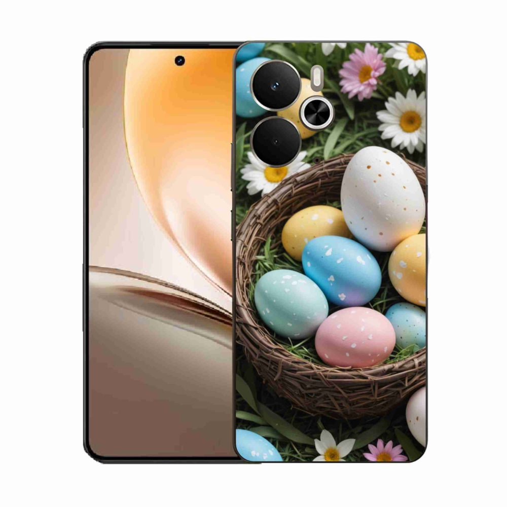 Gél borítás mmCase a Realme 14T 5G/14 5G számára - Húsvéti tojások 2