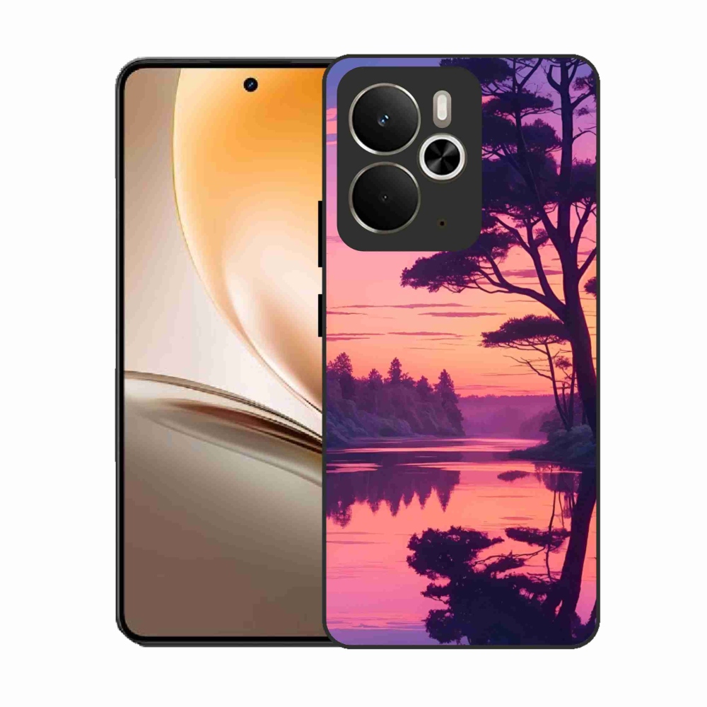 Gél borítás mmCase a Realme 14T 5G/14 5G számára - naplemente a tó felett