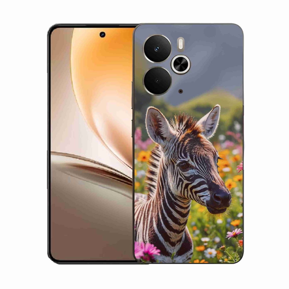 Gél borítás mmCase a Realme 14T 5G/14 5G készülékhez - zebra a réten