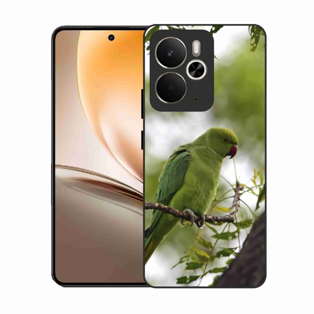 Zselés borítás mmCase a Realme 14T 5G/14 5G készülékhez - zöld papagáj