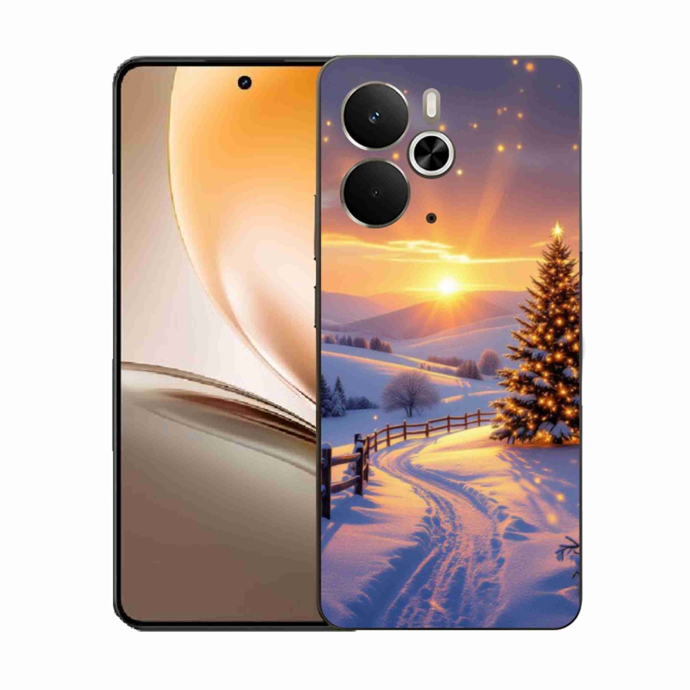 Gél borítás mmCase a Realme 14T 5G/14 5G - téli tájképhez