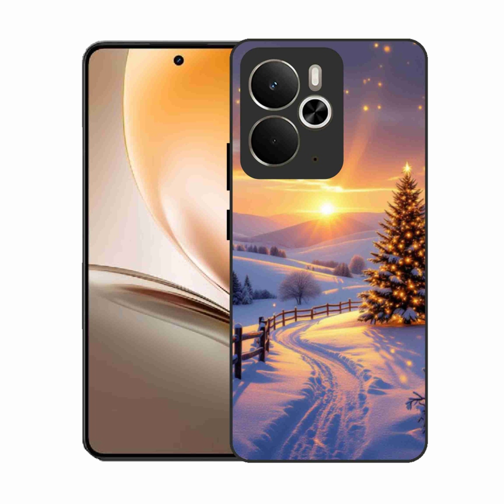 Gél borítás mmCase a Realme 14T 5G/14 5G - téli tájképhez