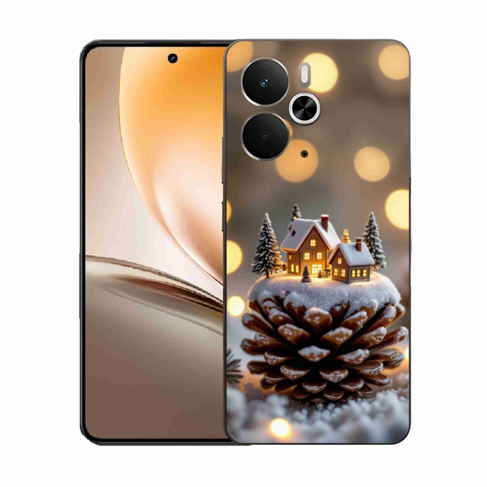Gél borítás mmCase a Realme 14T 5G/14 5G - téli falu számára