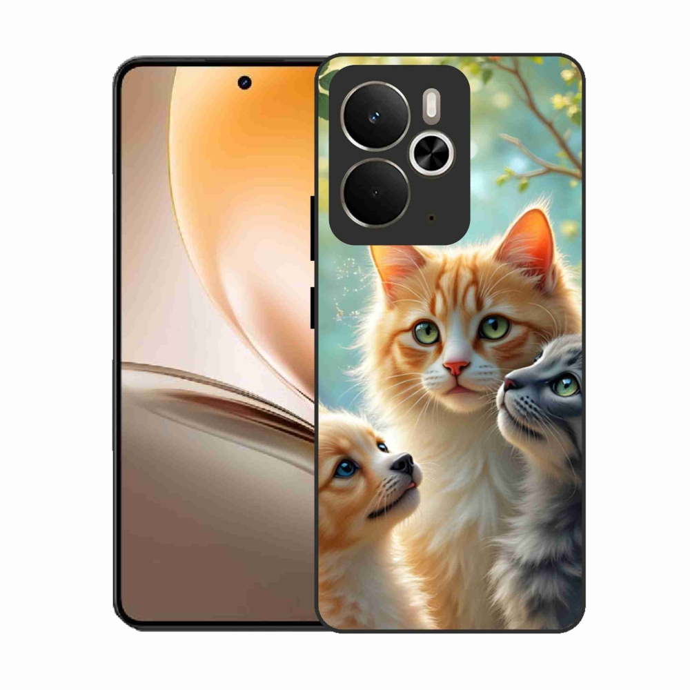 Gélburkolat mmCase a Realme 14T 5G/14 5G - Állati barátság 2