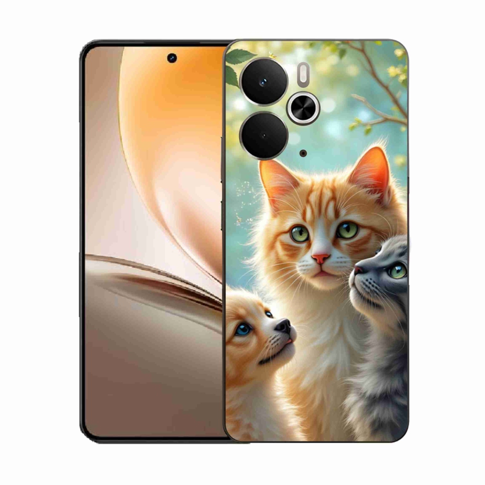 Gélburkolat mmCase a Realme 14T 5G/14 5G - Állati barátság 2