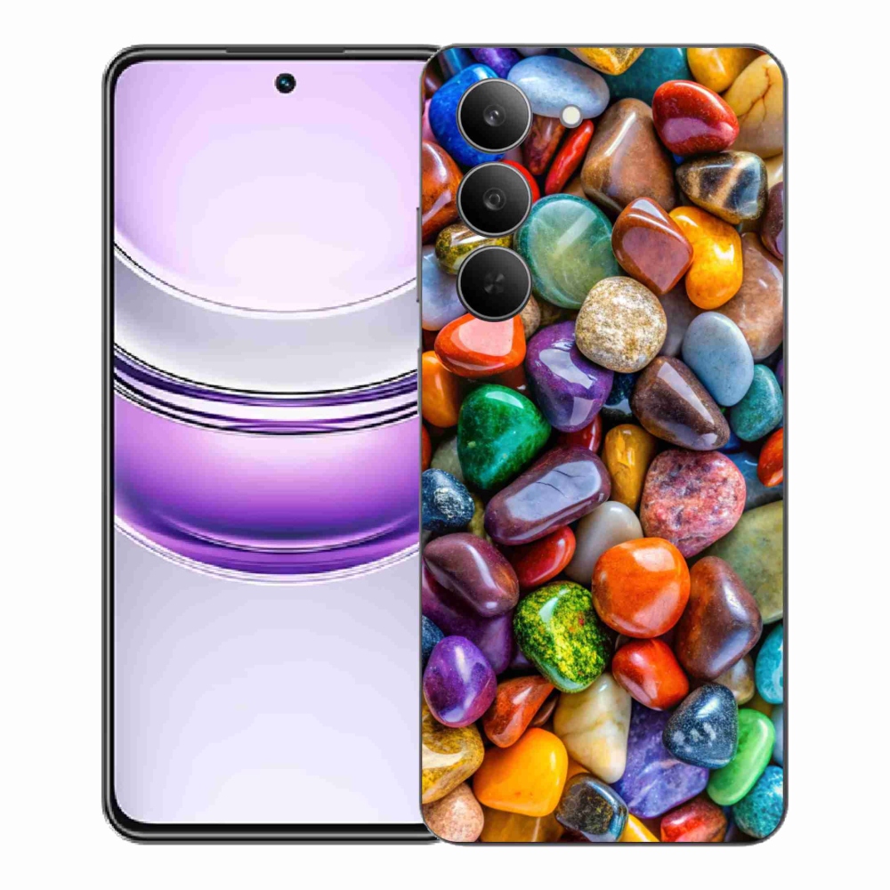 Gél borítás mmCase a Realme 14x 5G készülékhez - színes strasszkövek