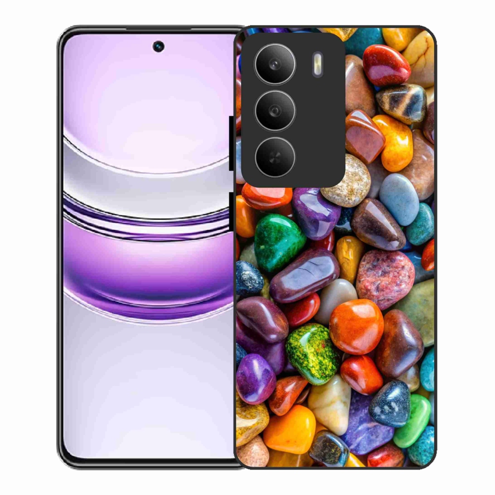 Gél borítás mmCase a Realme 14x 5G készülékhez - színes strasszkövek