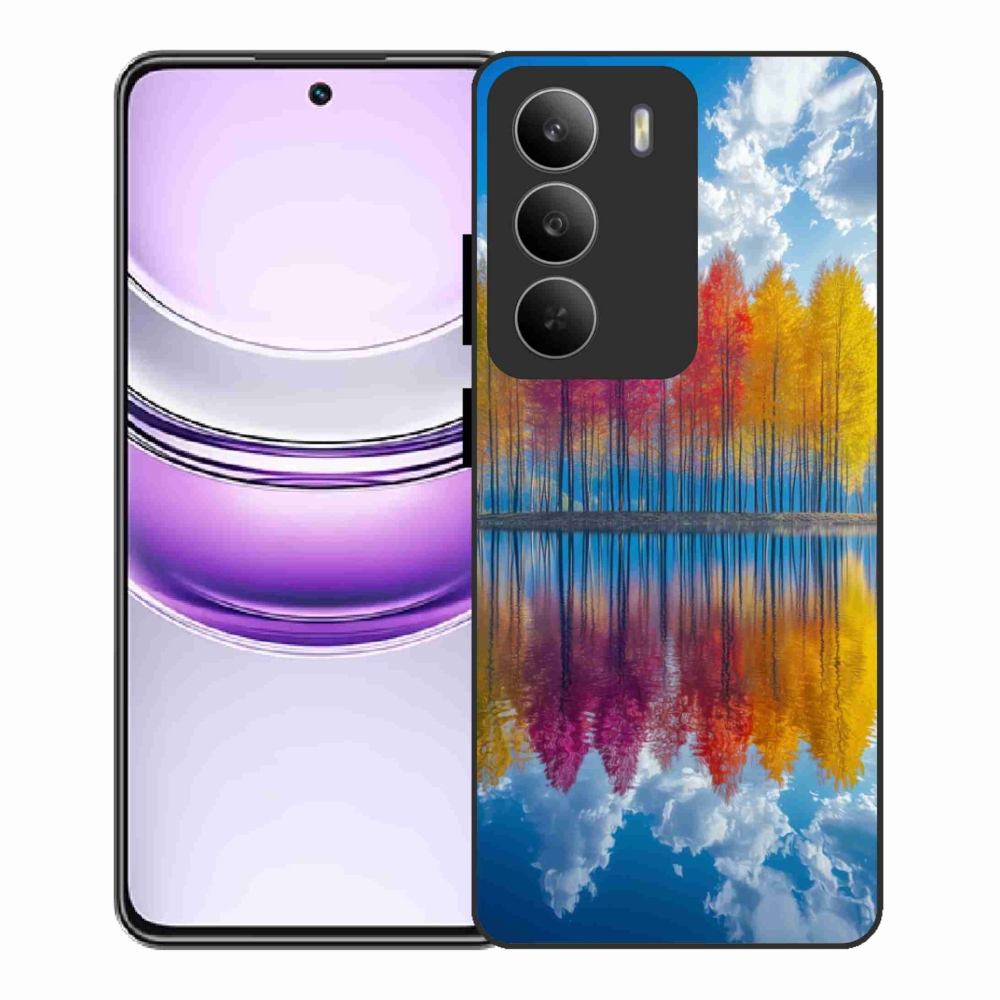 Gél borító mmCase a Realme 14x 5G készülékhez - színes fák