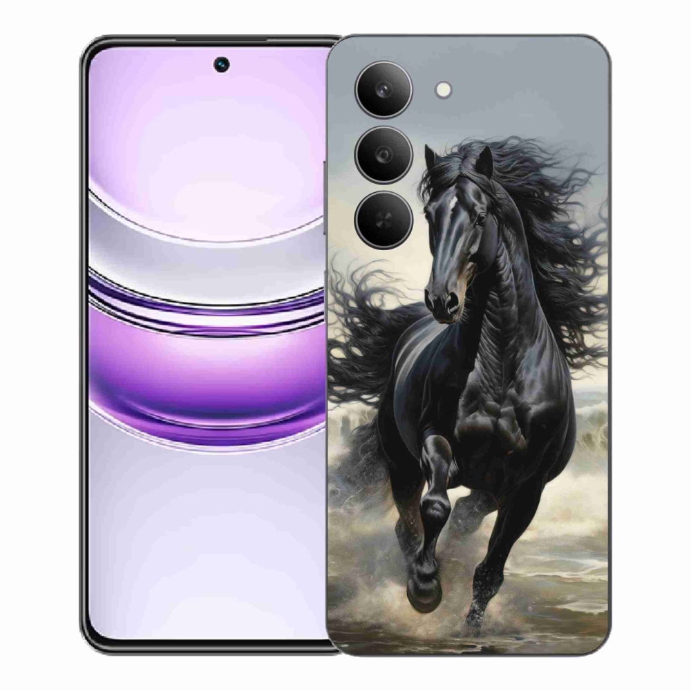 mmCase géltok a Realme 14x 5G-hez – futó fekete ló