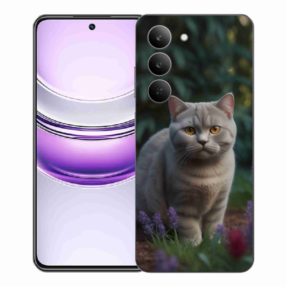 Zselés borítás mmCase a Realme 14x 5G készülékhez - brit macska