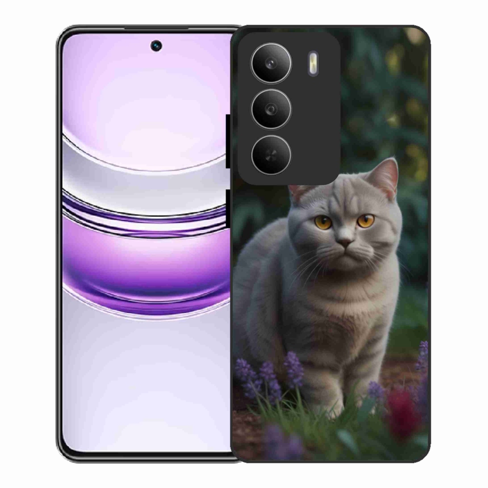 Zselés borítás mmCase a Realme 14x 5G készülékhez - brit macska