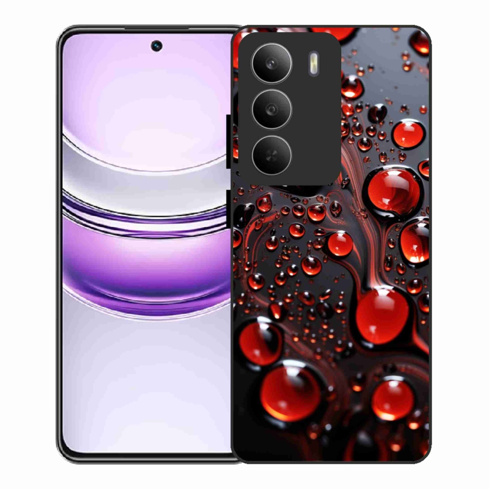 Zselés borítás mmCase a Realme 14x 5G készülékhez - piros csepp 2