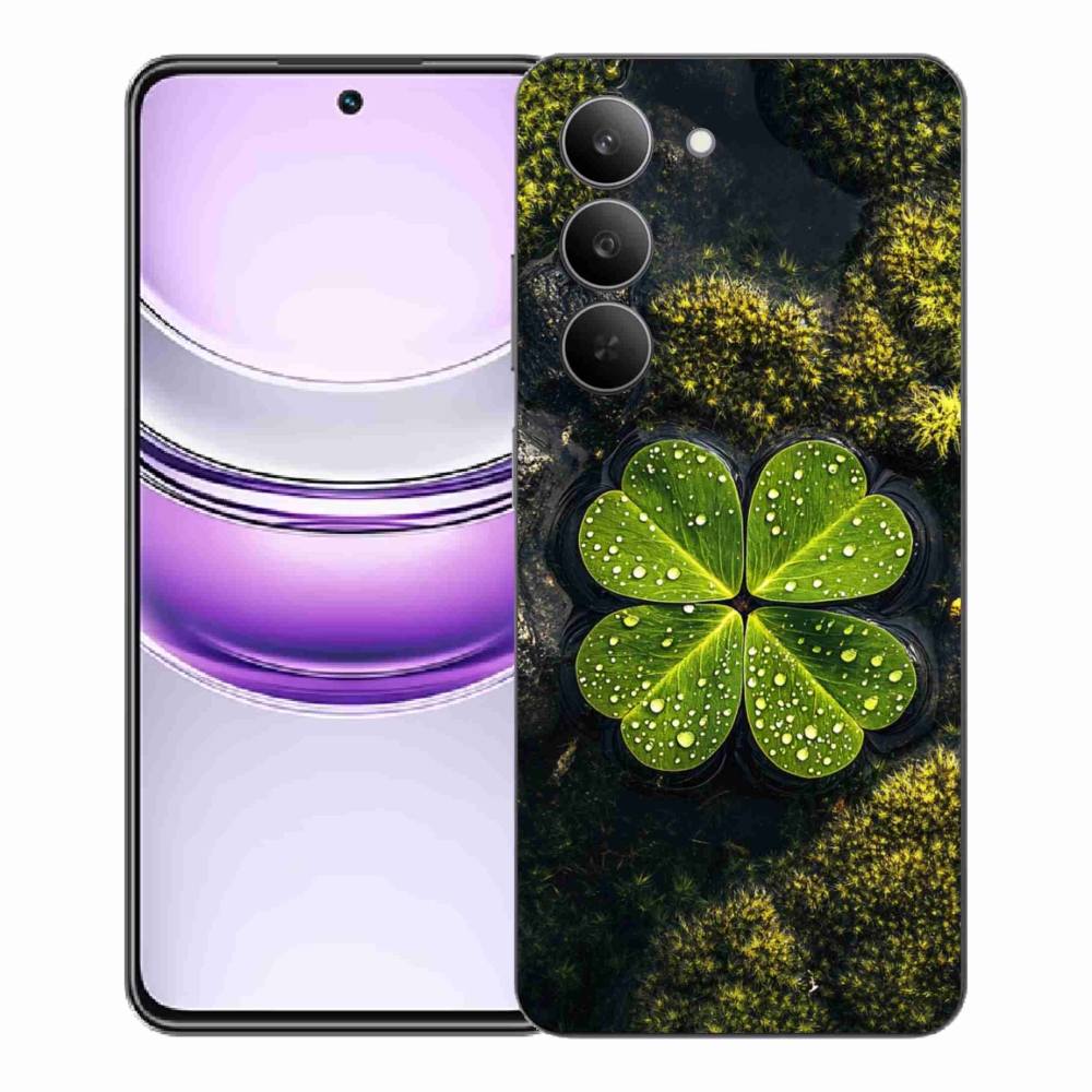 Gél borító mmCase a Realme 14x 5G készülékhez - négylevelű lóhere