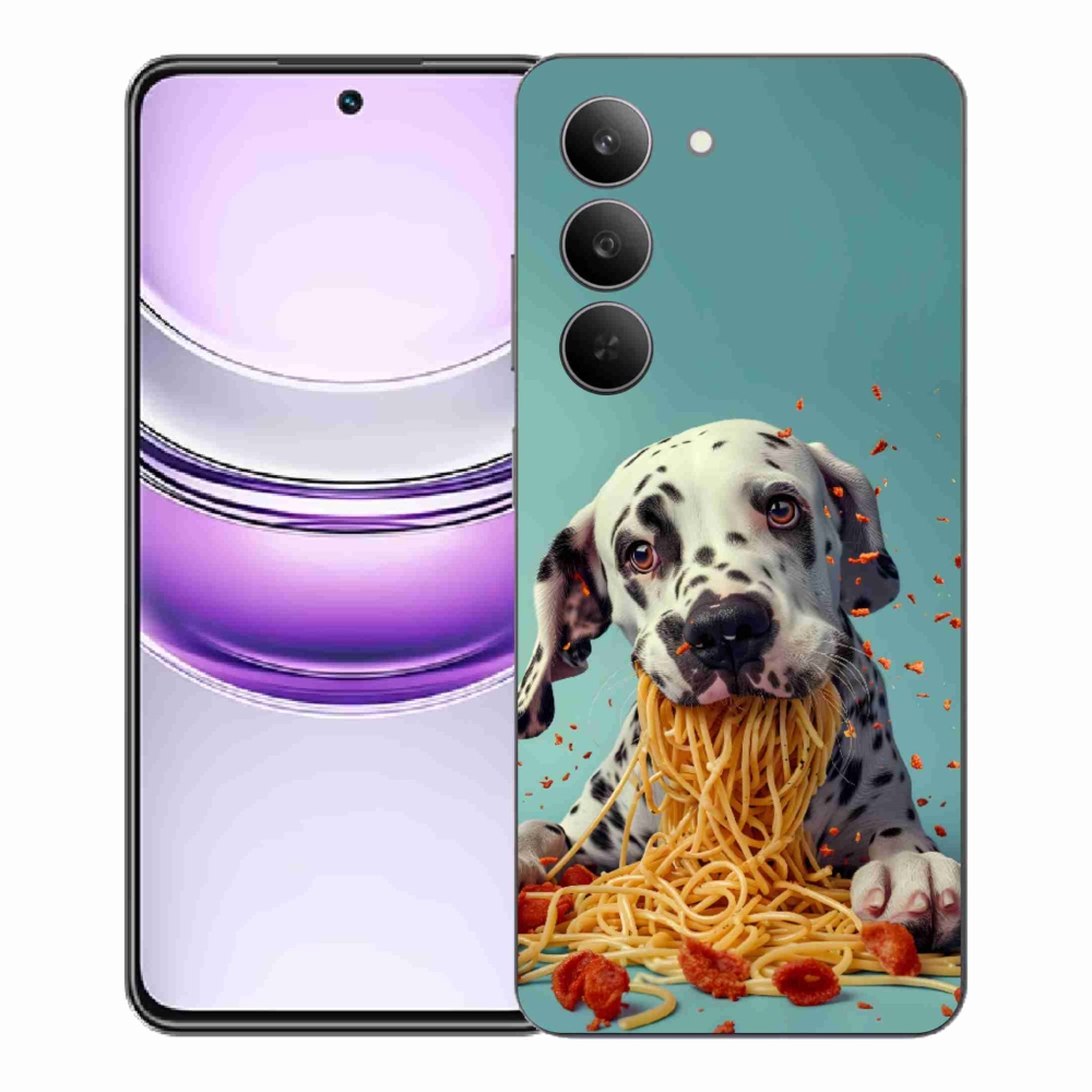 mmCase gél tok a Realme 14x 5G-hez – dalmát és spagetti