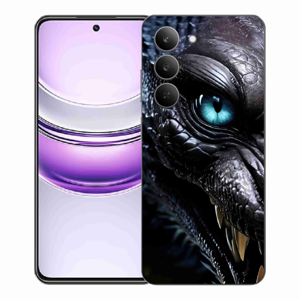 mmCase gél tok a Realme 14x 5G-hez – sárkányos mintázat