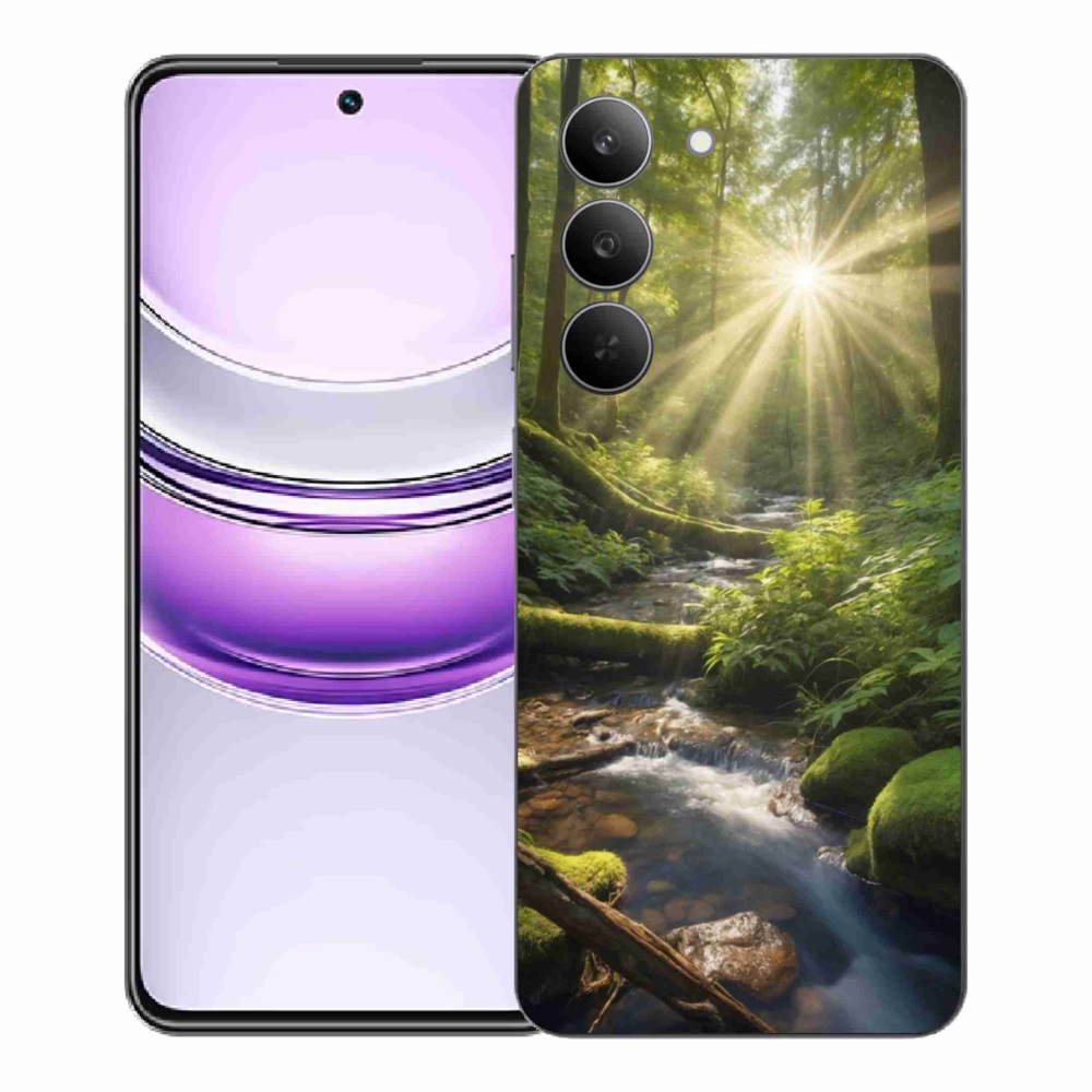 Zselés borítás mmCase a Realme 14x 5G készülékhez - erdei mélység