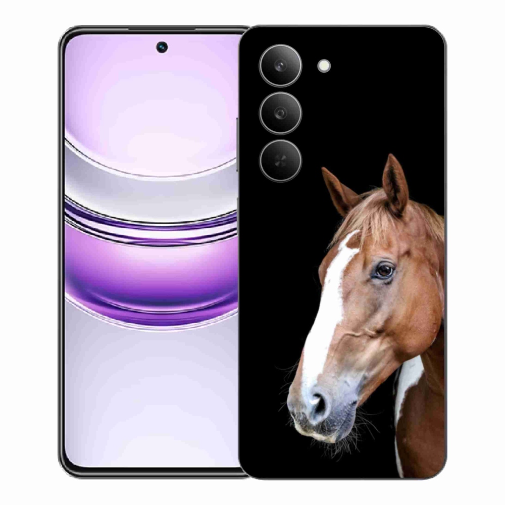 Zselés tok mmCase a Realme 14x 5G készülékhez - barna ló 3
