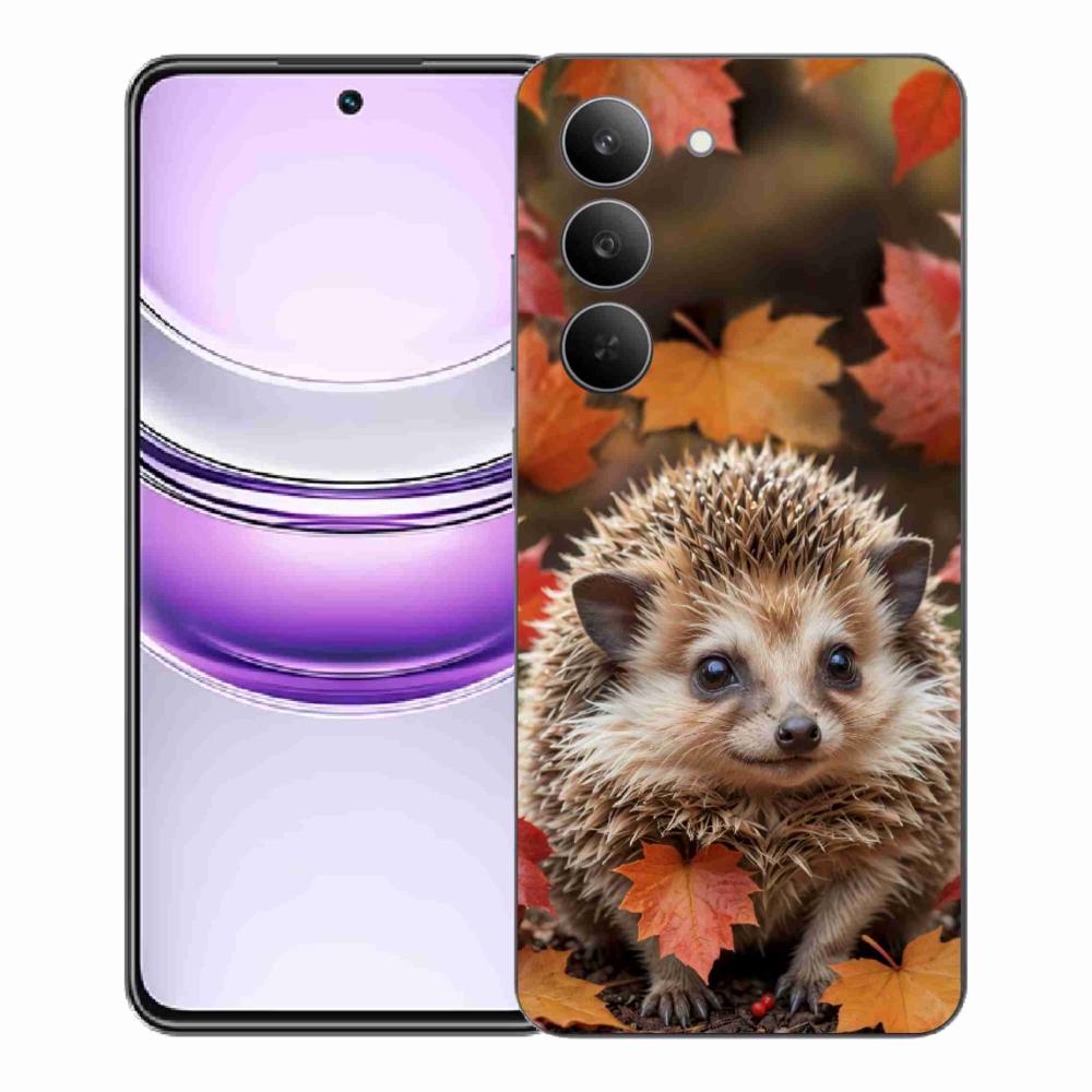 mmCase géltok a Realme 14x 5G-hez – sündisznó a levelek között