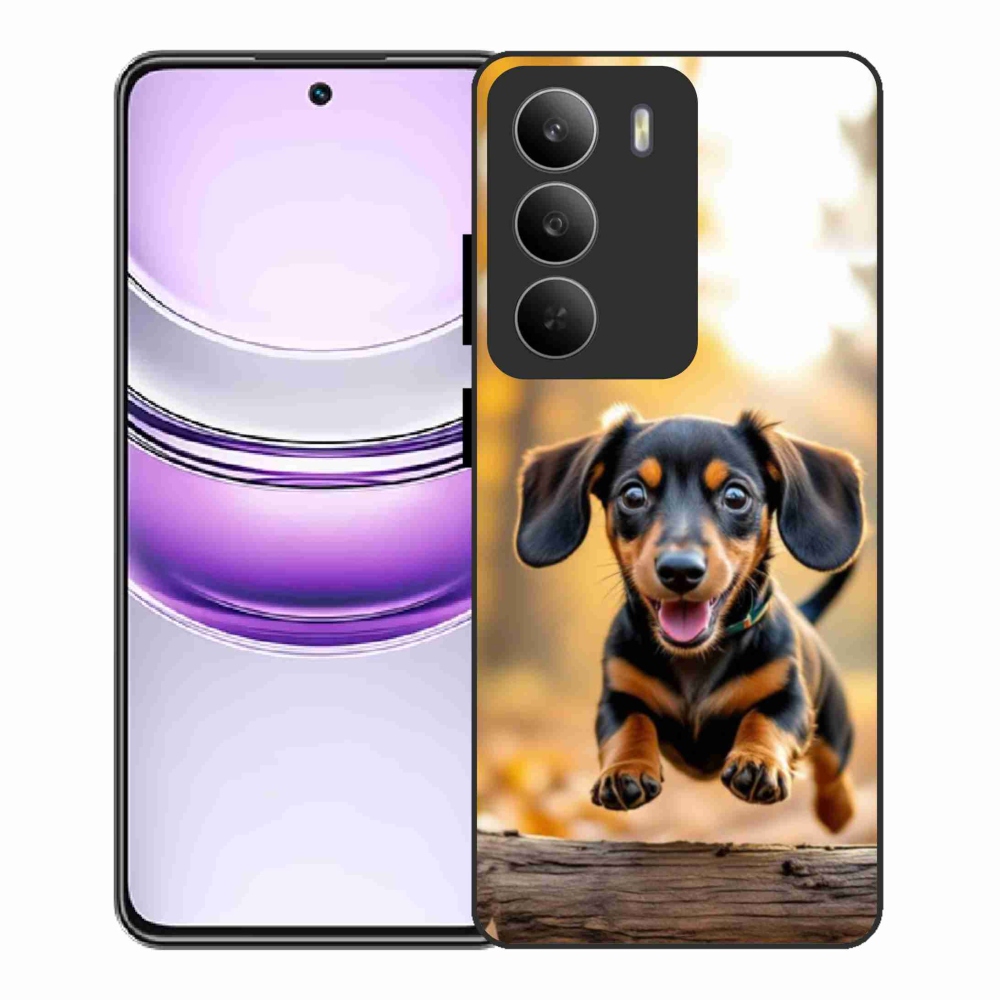 Zselés borítás mmCase a Realme 14x 5G készülékhez - tacskó 2