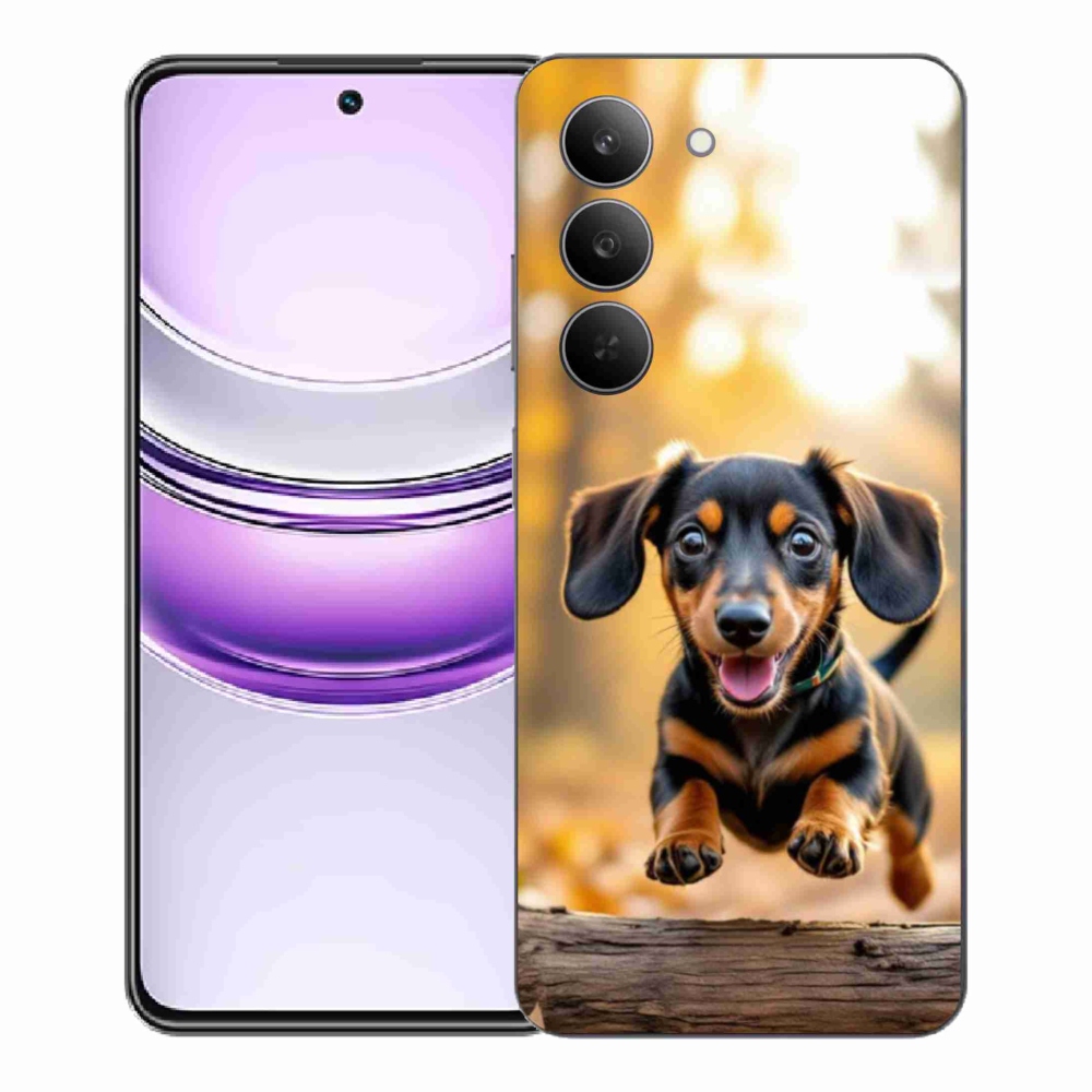Zselés borítás mmCase a Realme 14x 5G készülékhez - tacskó 2