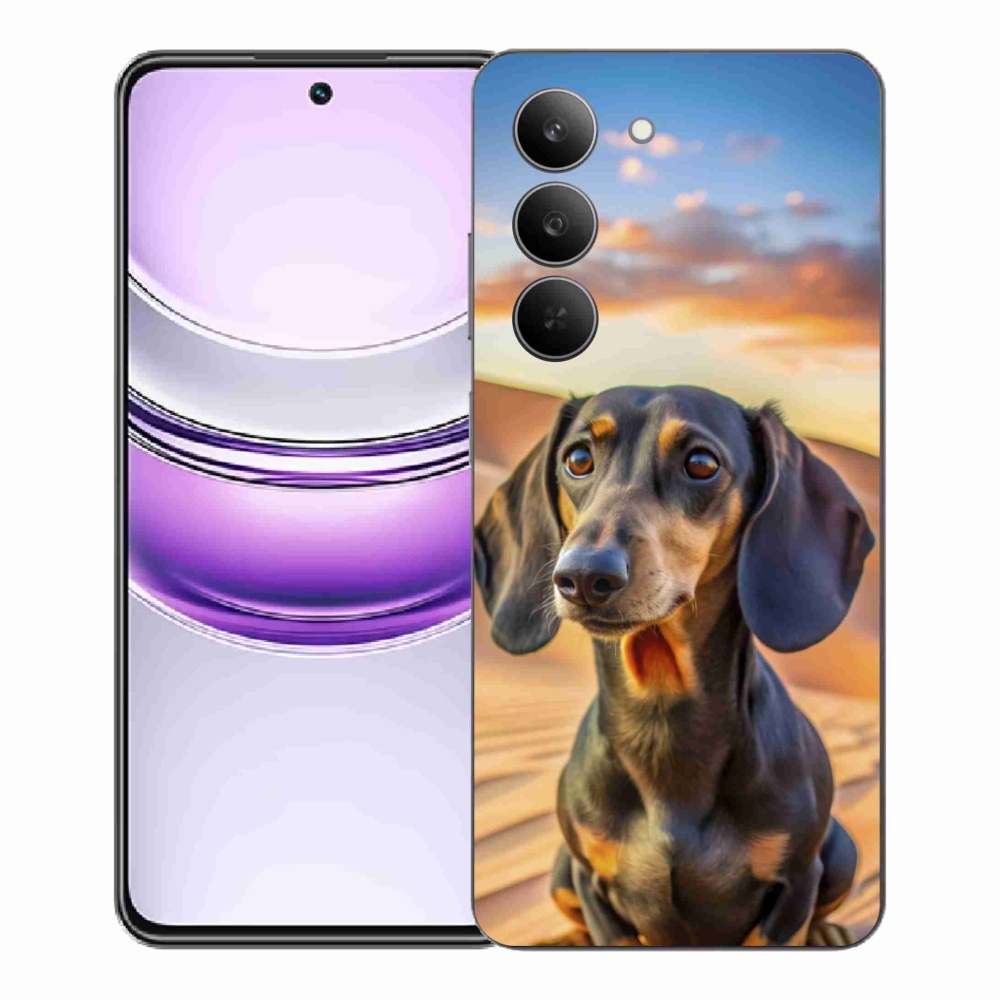 Zselés borítás mmCase a Realme 14x 5G készülékhez - tacskó 3