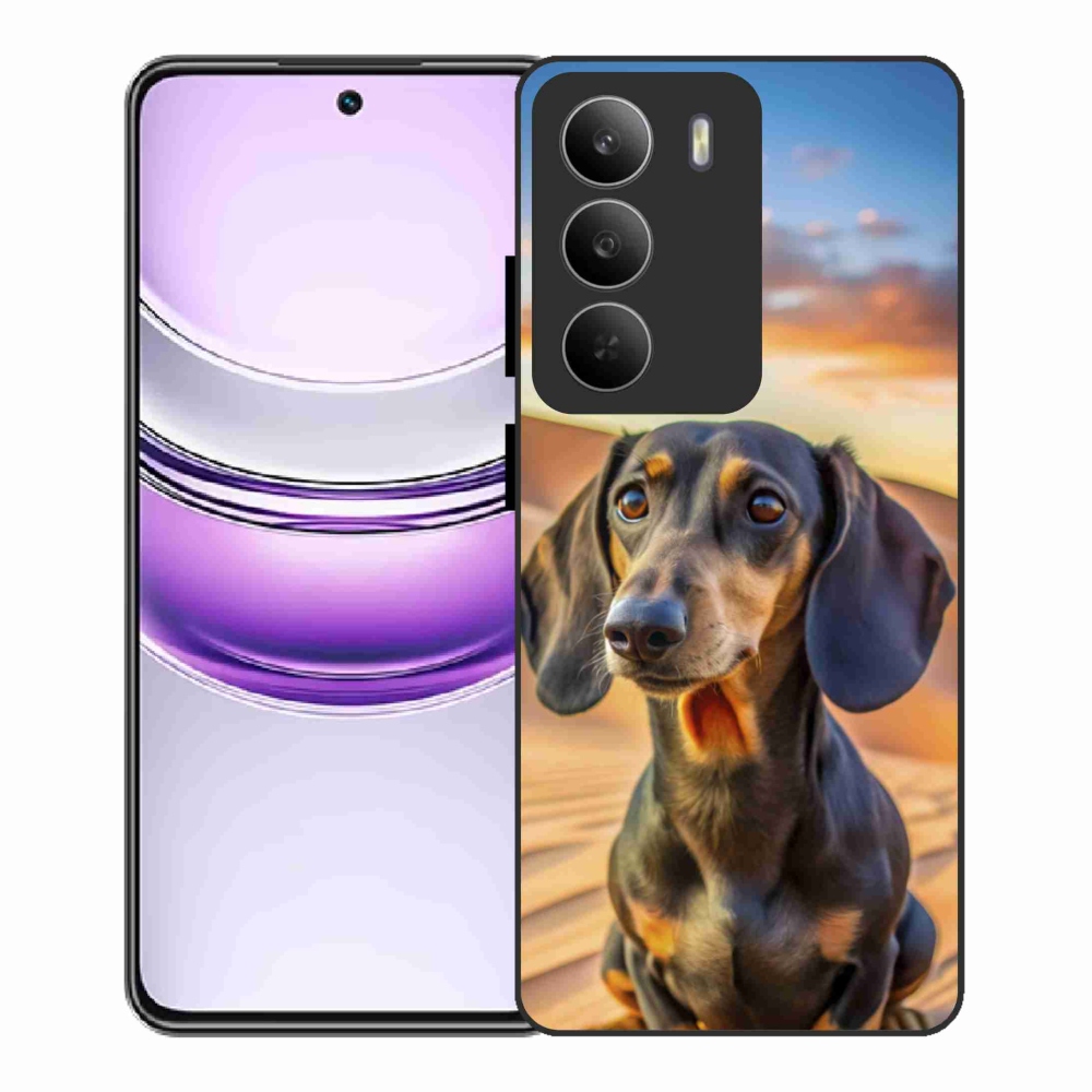 Zselés borítás mmCase a Realme 14x 5G készülékhez - tacskó 3