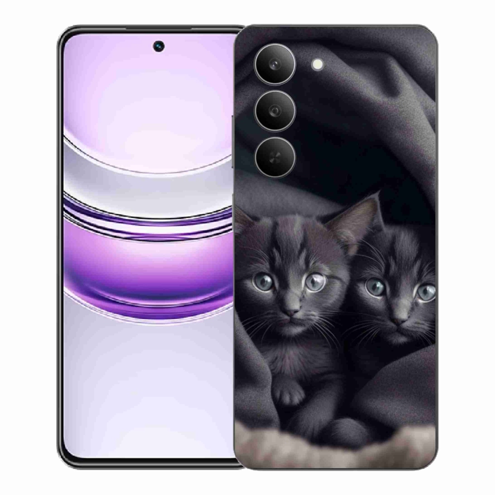 Zselés borítás mmCase a Realme 14x 5G készülékhez - cat duo