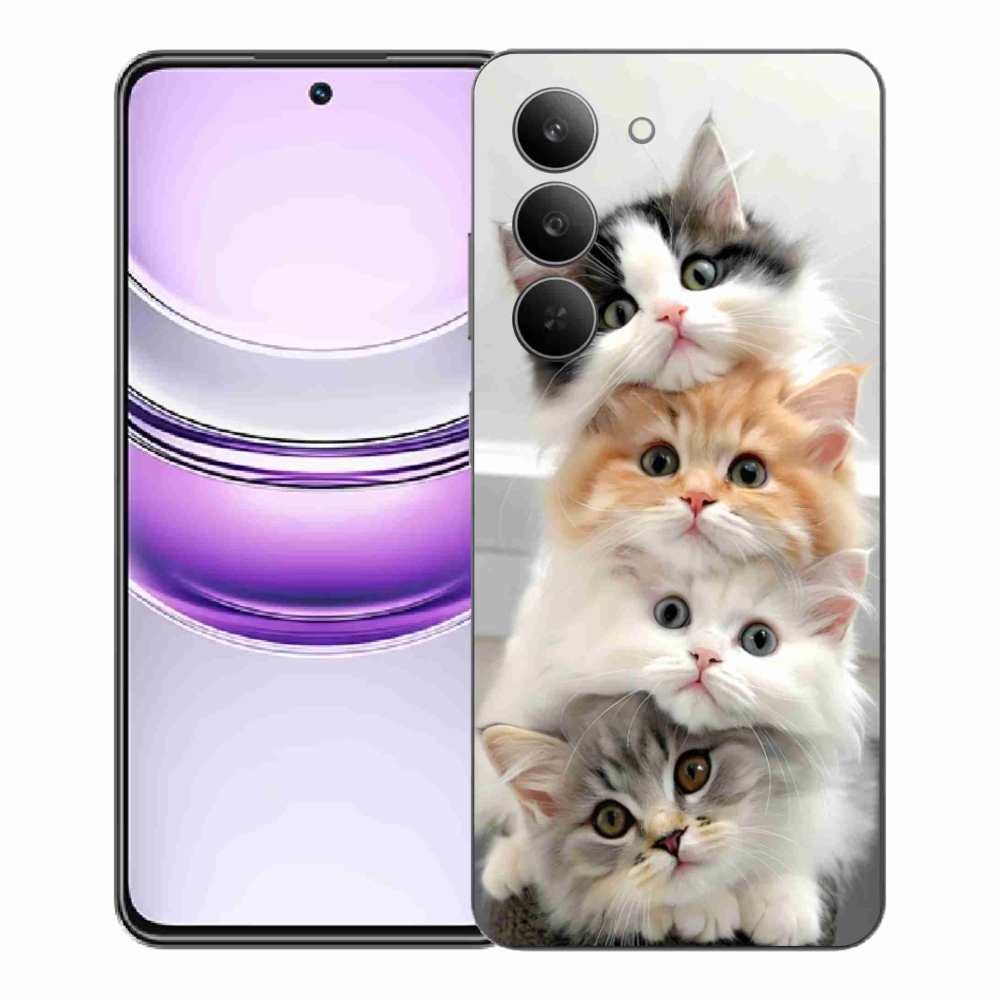 Zselés borítás mmCase a Realme 14x 5G készülékhez - cat group
