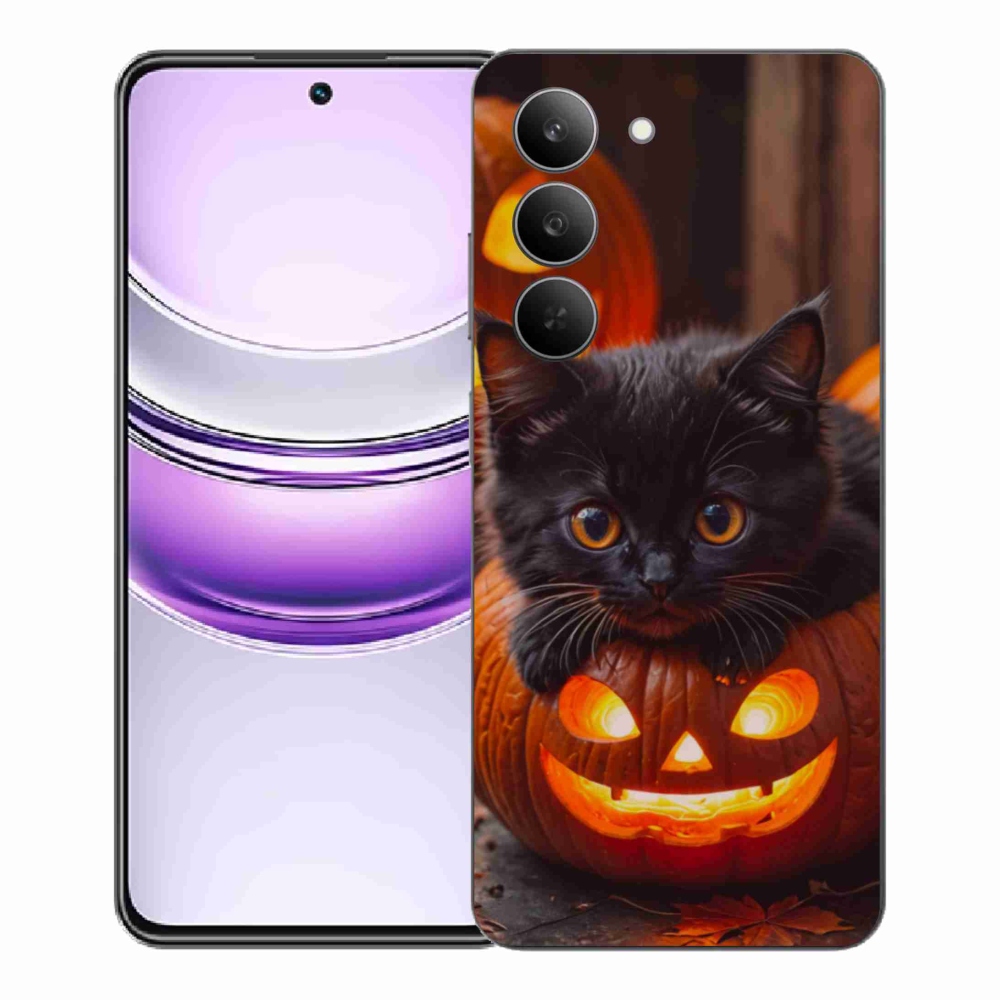 Gél borítás mmCase a Realme 14x 5G készülékhez - cica és tök