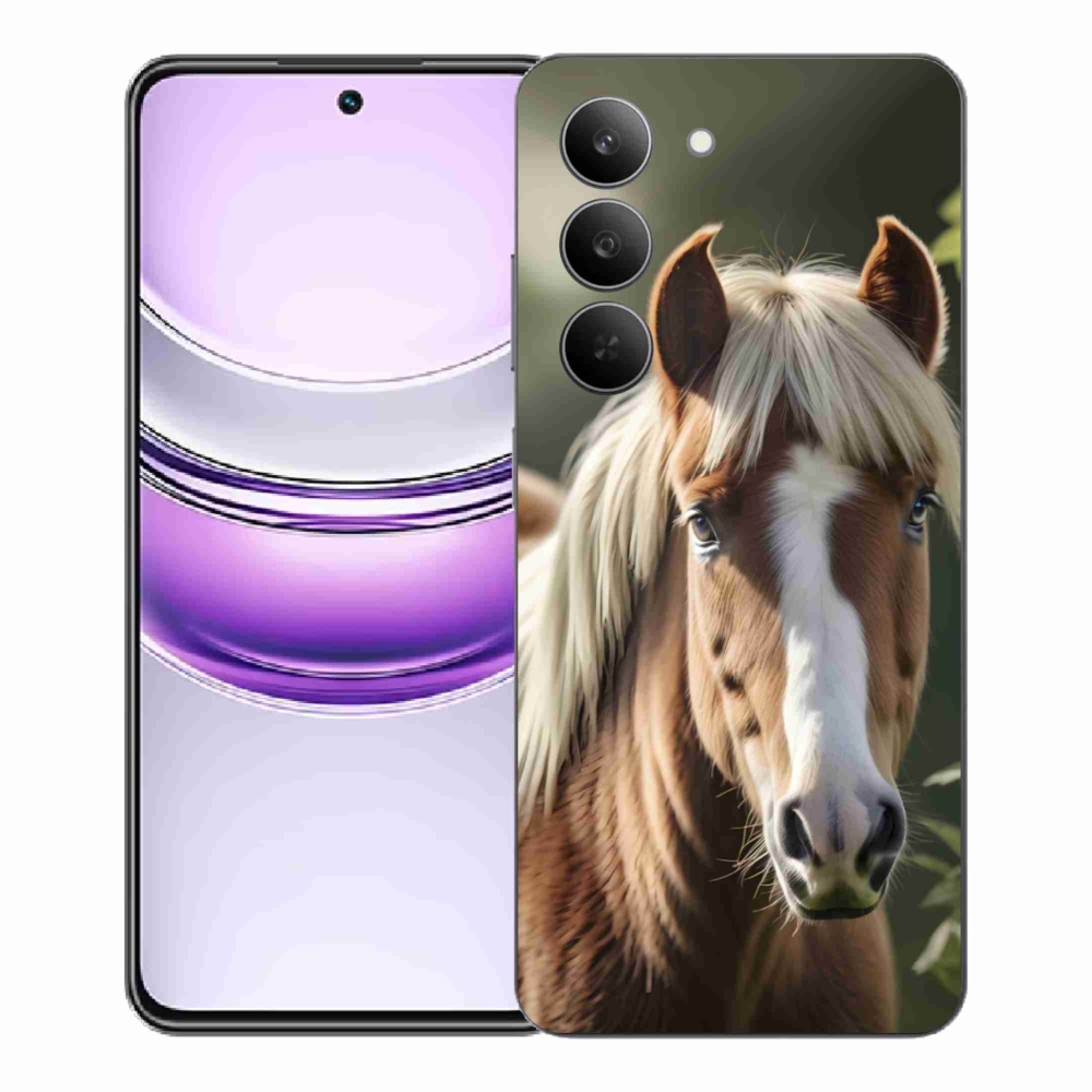 mmCase gél tok a Realme 14x 5G-hez – világos sörényű ló