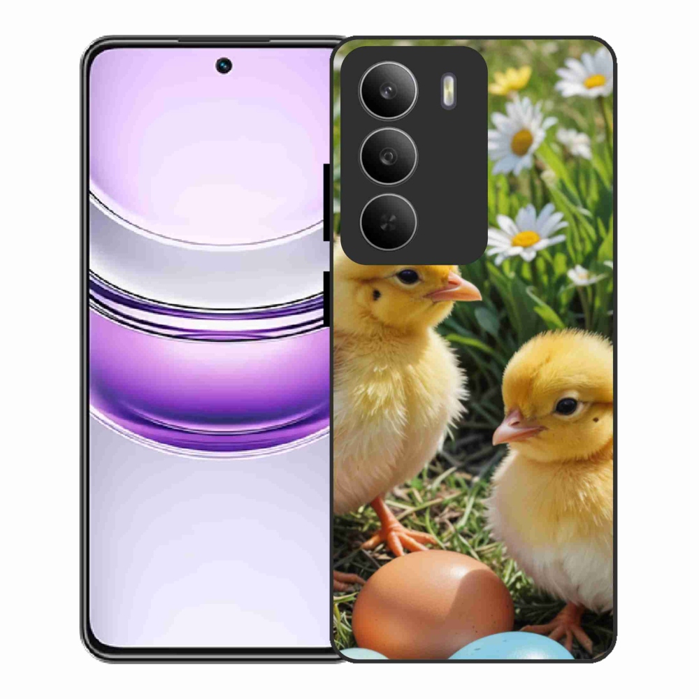 Gél borító mmCase a Realme 14x 5G készülékhez - csibék