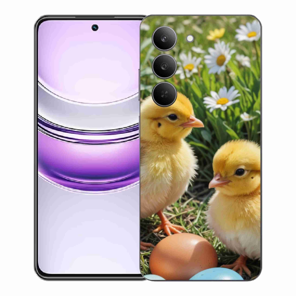 Gél borító mmCase a Realme 14x 5G készülékhez - csibék