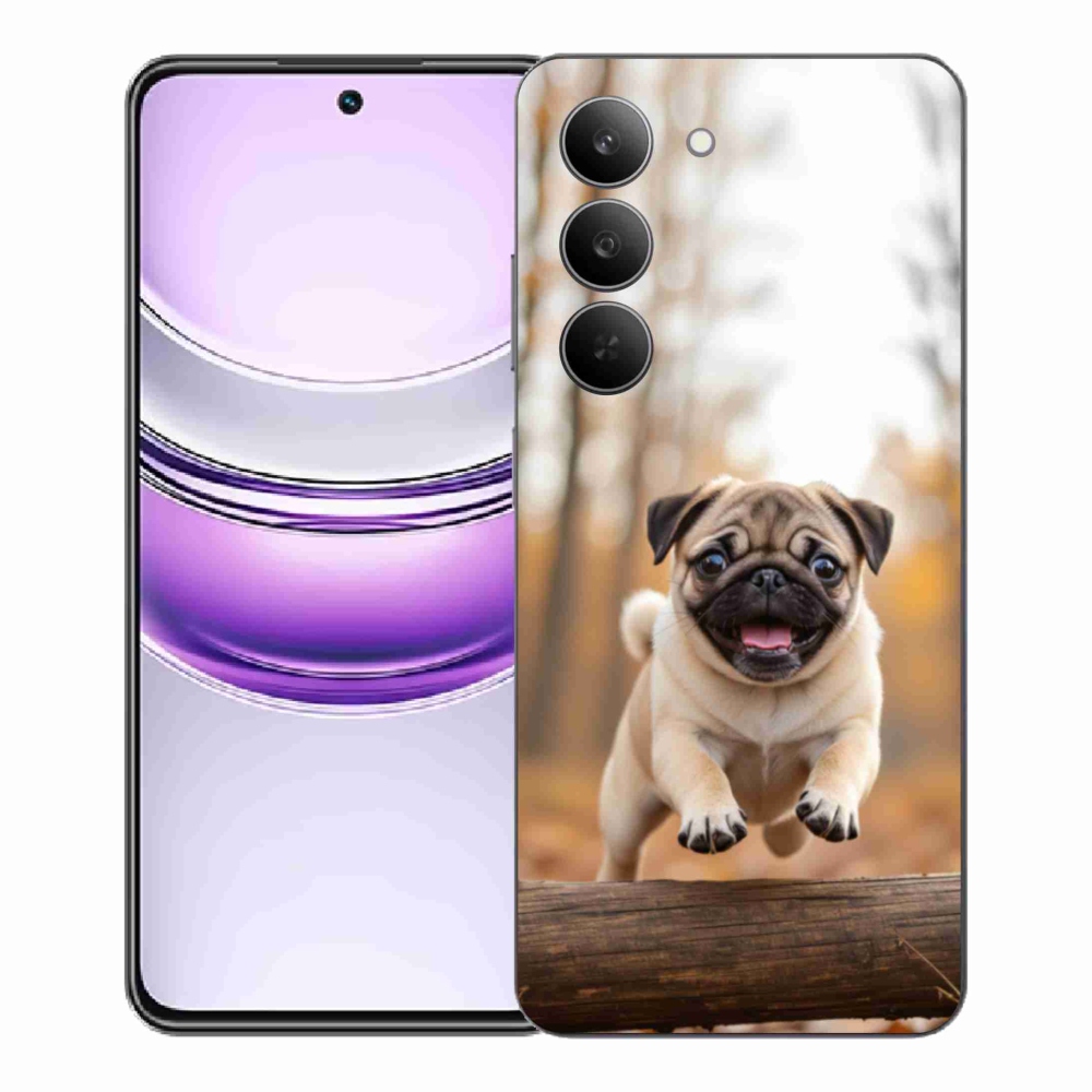 Zselés borítás mmCase a Realme 14x 5G készülékhez - mopsz 2