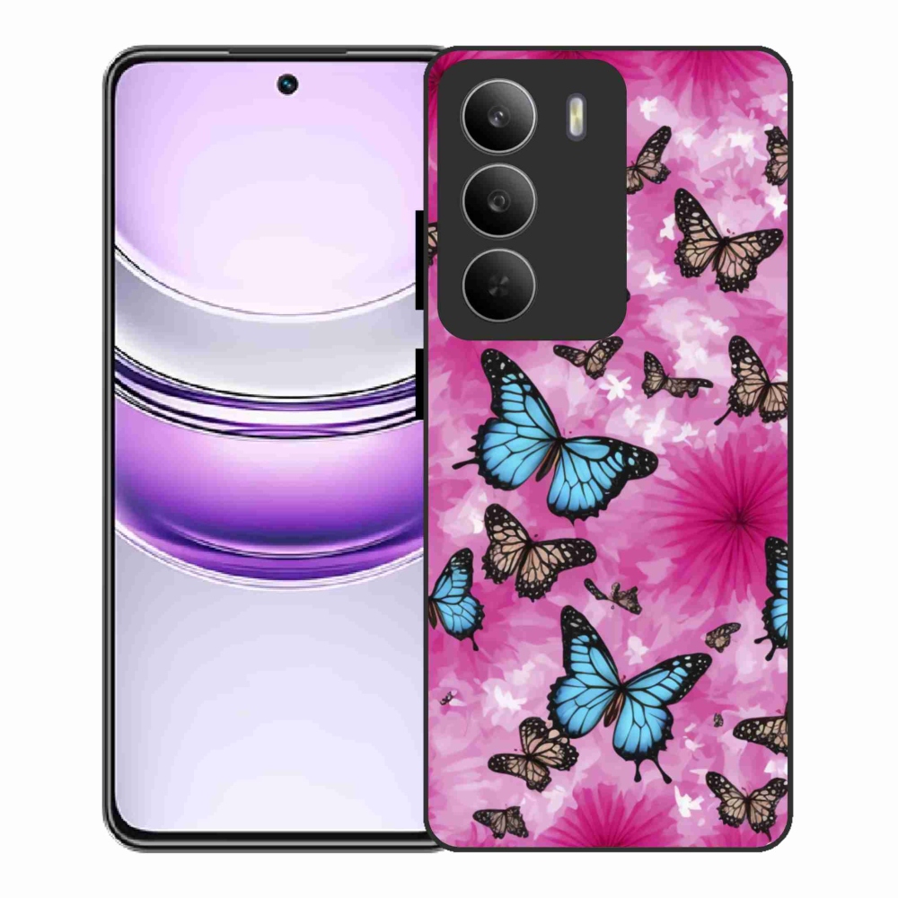 Gél borítás mmCase a Realme 14x 5G készülékhez - pillangókert