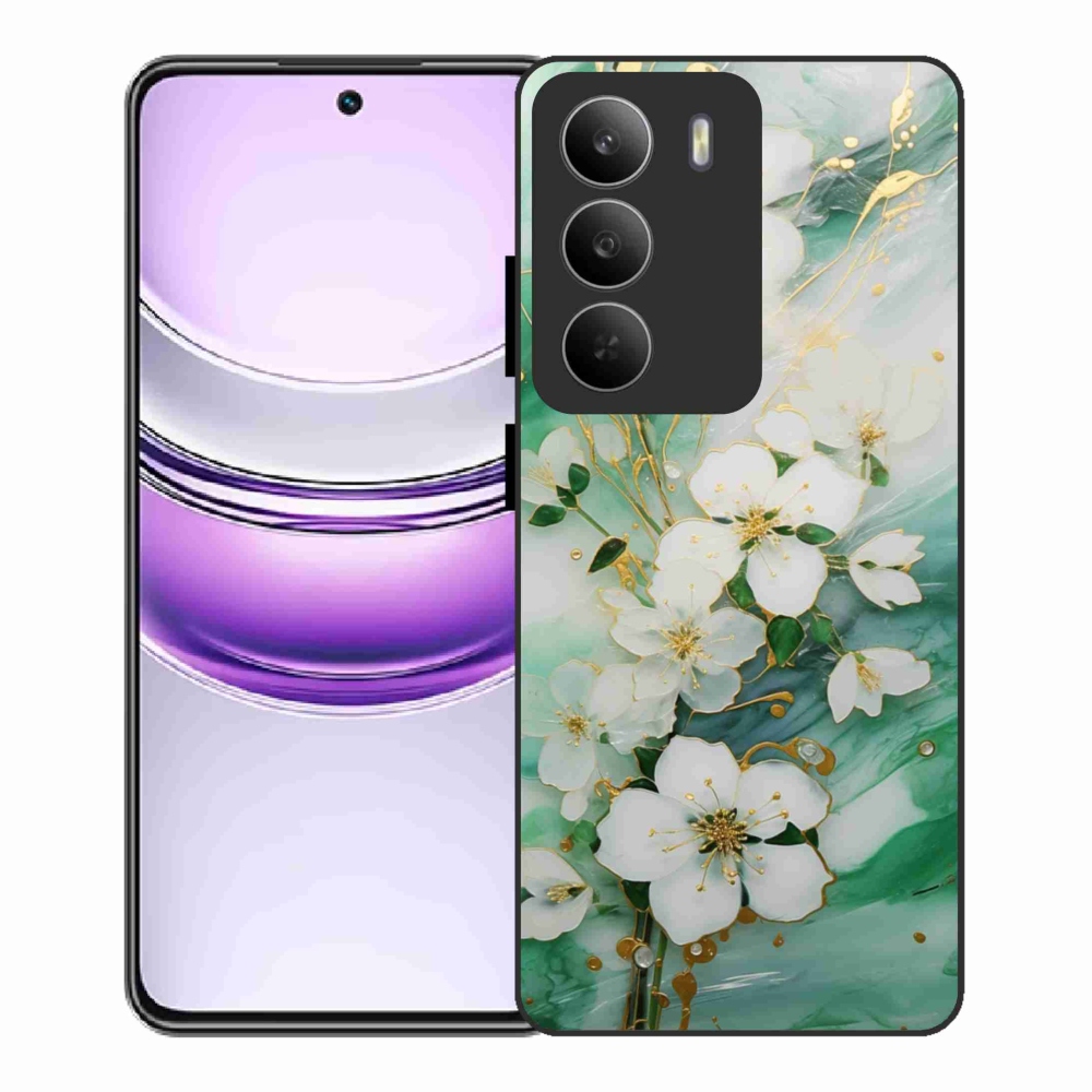 Gél borító mmCase a Realme 14x 5G készülékhez - finom virágok