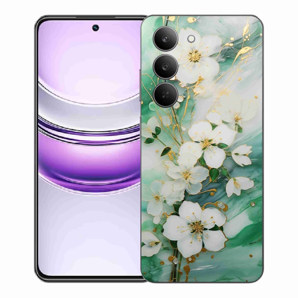 Gél borító mmCase a Realme 14x 5G készülékhez - finom virágok