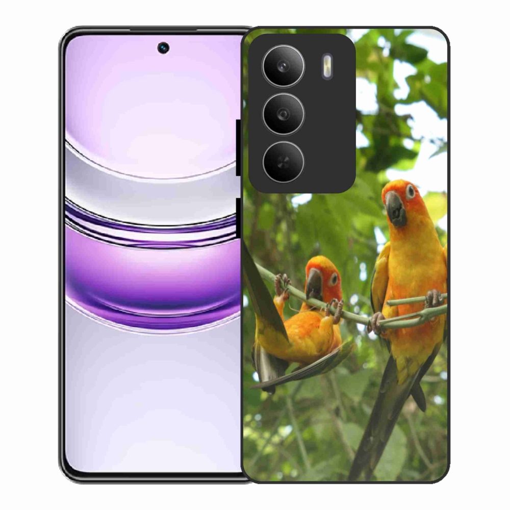 Gél borítás mmCase a Realme 14x 5G-hez - papagájok aratingy